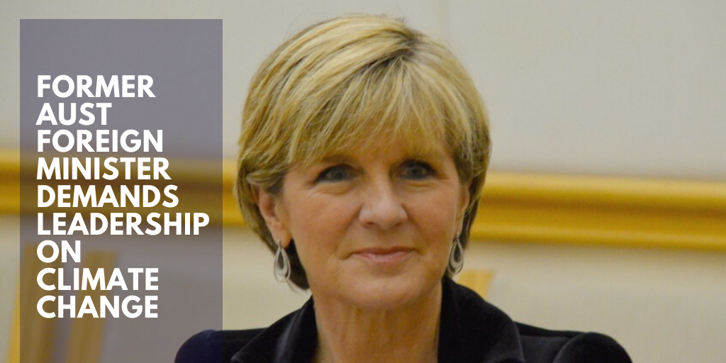 Julie Bishop demands leadership on climate