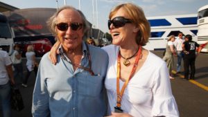 Sir Jackie Stewart and wife Helen Stewart, who was diagnosed with Frontotemporal dementia in 2014.