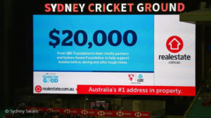 QBE Donates to charities in and Sydney Swans Foundation