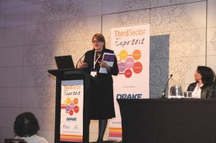 Linda Lavarch, Chair of the NFP Reform Council, shares insights with attendees.