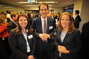 (L-R) Melodie Potts Rosevear, CEO of Teach for Australia, Rufus Black, Chair of Teach for Australian and Wendy Kopp, founder of Teach for America and CEO of Teach for All. Photo by Fiona Basile.